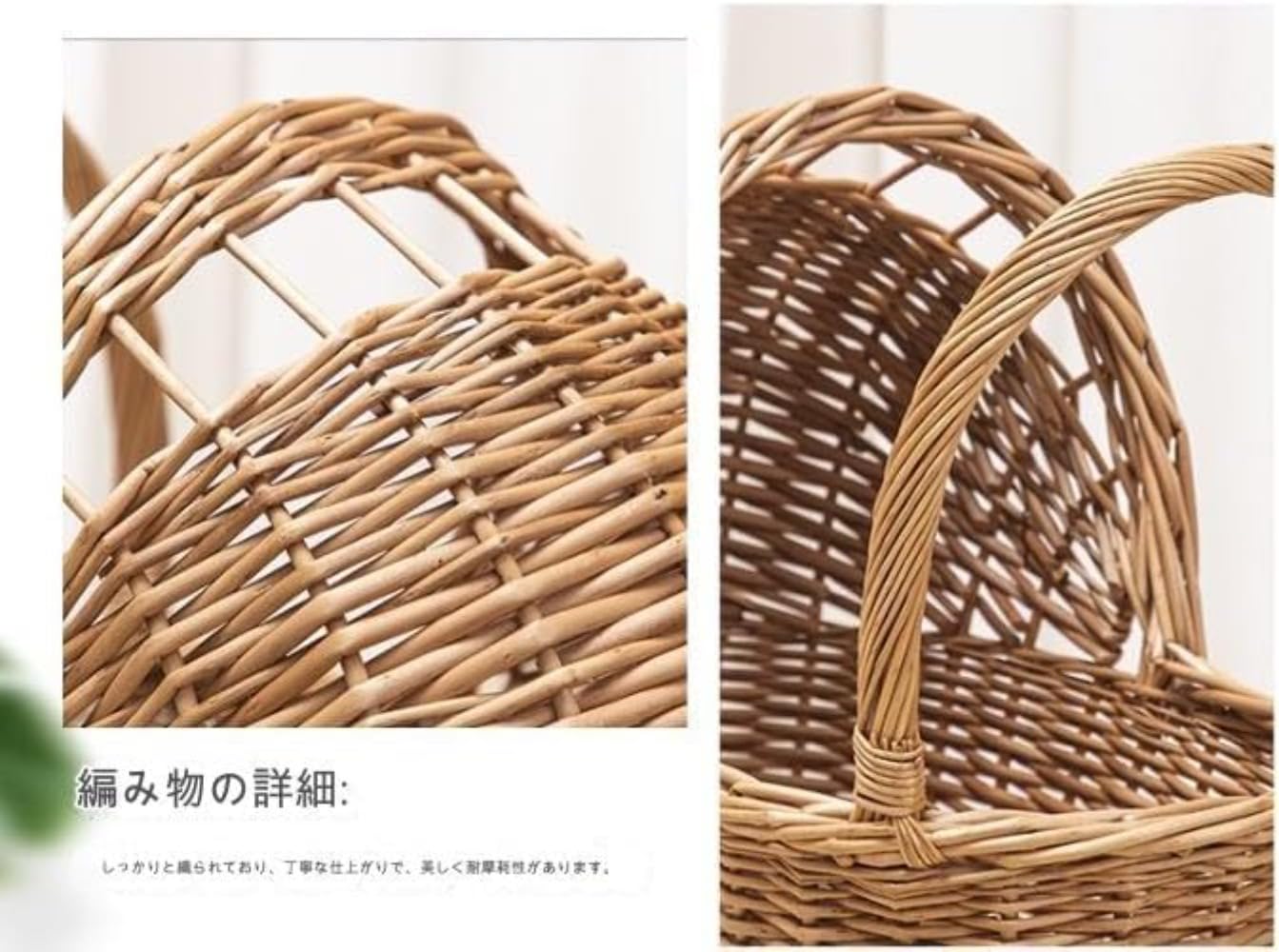 Amazon | Fiegcit 手押し車ベビーカー 天然柳おもちゃ 子供遊び 籐